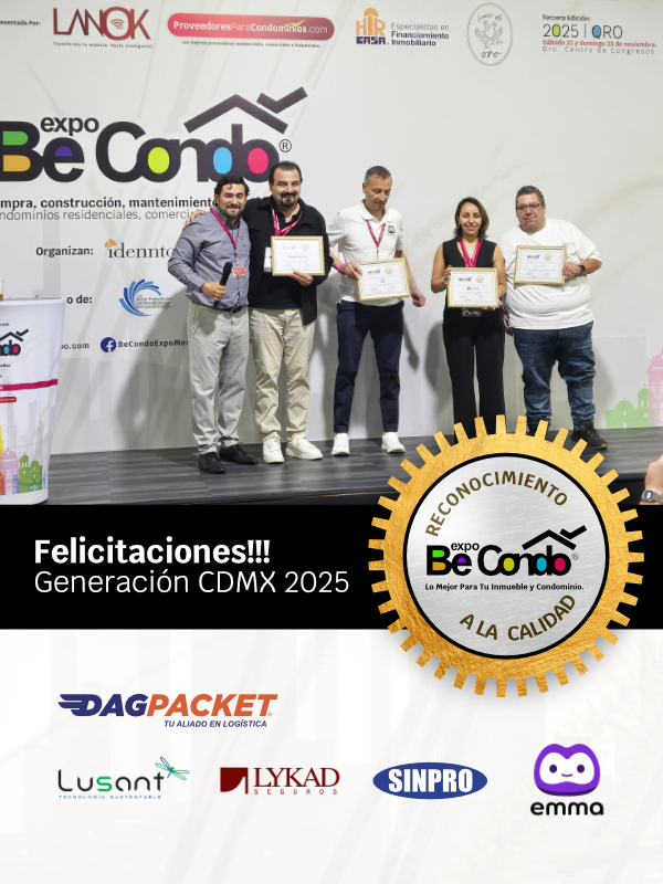 Reconocimiento a la calidad BeCondo® Expo CDMX 2025
