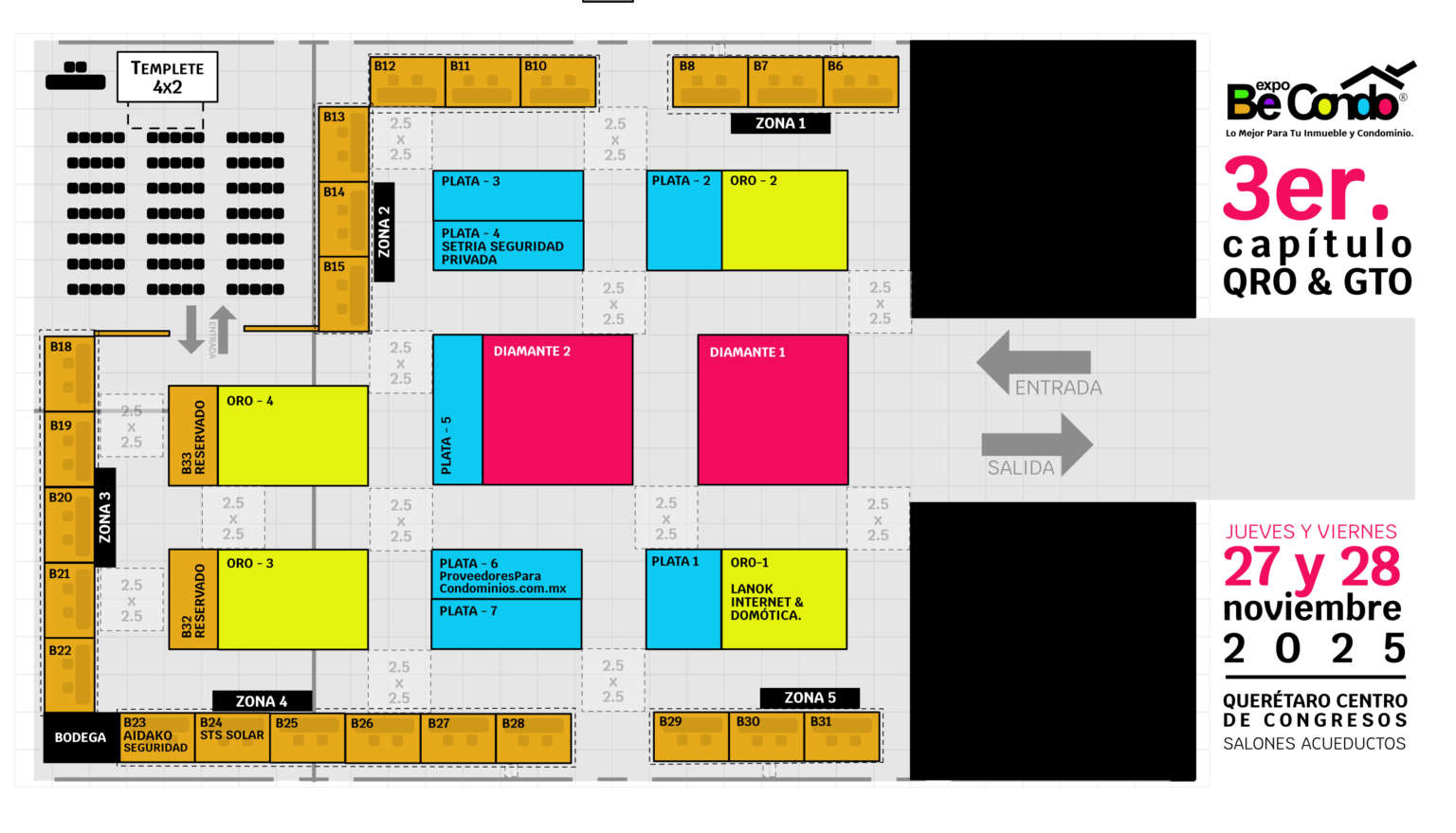 Plano BeCondo® Expo Querétaro y Guanajuato 2025